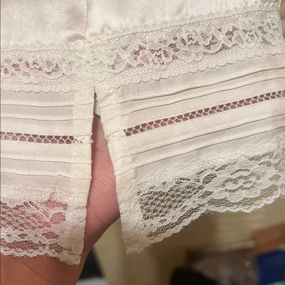 White House Black Market Ivory Lace Trim Camisole - Picture 7 of 12